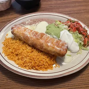 Chicken chimichanga