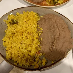 Rice and Refried Beans