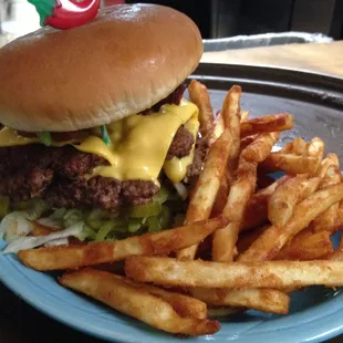 Big Chief Burger.  A two handed burger