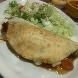 Spinach quesadilla