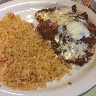 Tamales and rice
