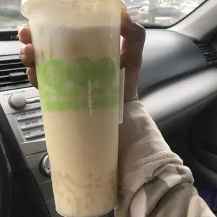 7. Coconut Milk Tea with lychee jelly