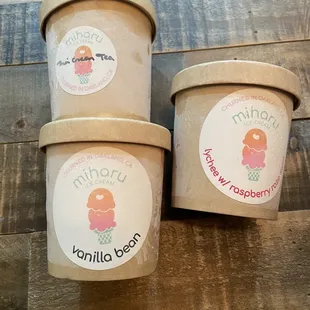 three different flavors