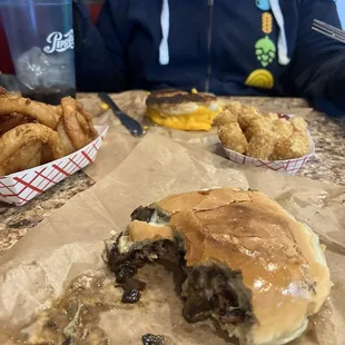 Mushroom Swiss burger