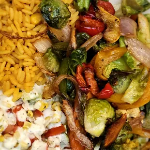 Vegetable burrito bowl