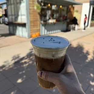 Lavender latte (iced!)