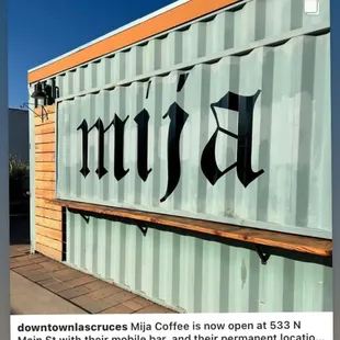 Mija Coffee has moved into a more permanent location, located on downtown Main Street in Las Cruces, New Mexico.