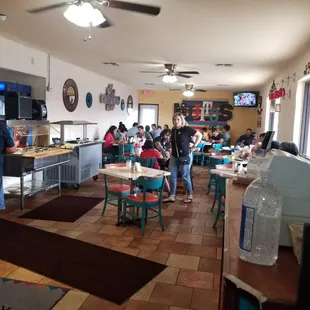One side of the restaurant