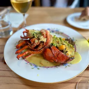 Lobster, squash, apricot