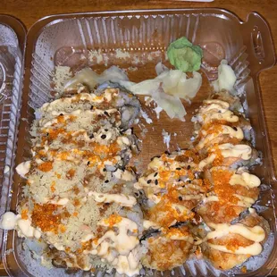 Crunch Roll and Mijouri Special Roll