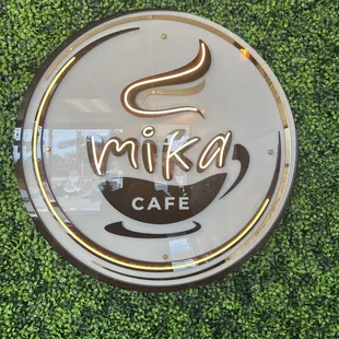 a close up of the sign