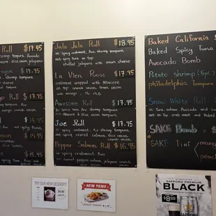 Updated Menu 2025
