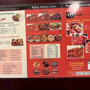 Updated Menu 2025