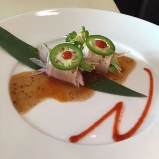 Yellow tail sashimi