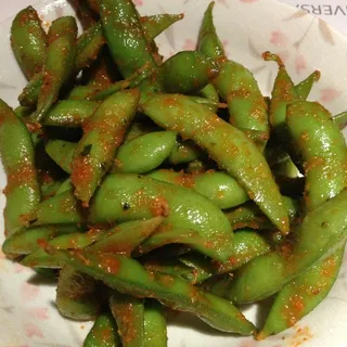 Spicy Garlic Edamame