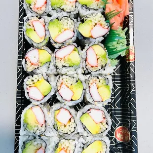 3 orders of California rolls