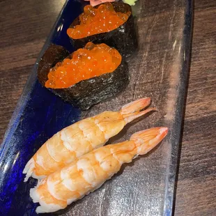 Shrimp, fish roe