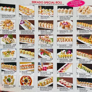 Menu (June 2021)