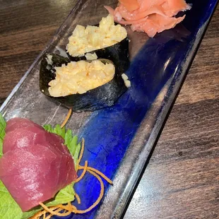 Tuna, spicy scallop