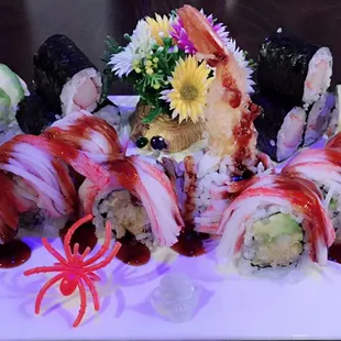 Sakura Roll,Dragan Roll &amp; Crab meat Roll