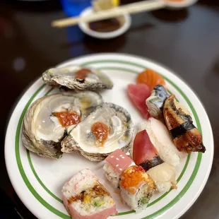 Oysters &amp; sushi variety