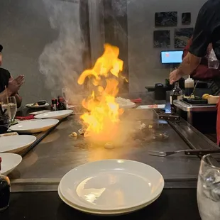 Fire from the show