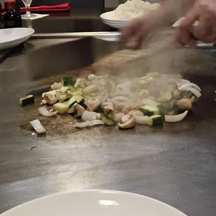 Veggies for hibachi