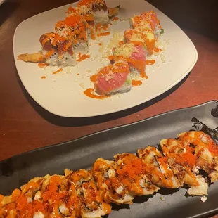 sushi, sashimi, sushi and sashimi, food