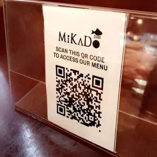 Scan for menu :)