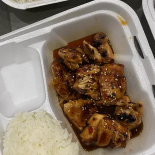 Spicy honey chicken