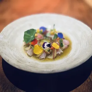 Seasonal menu : Kanpachi ceviche