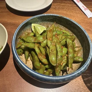 Spicy Garlic Edamami