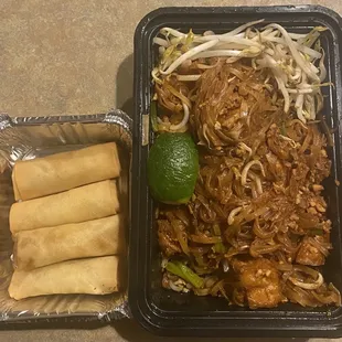 Pad Thai, Thai Spring Rolls