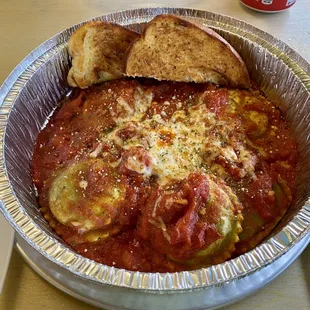 Raviolis. Very good.