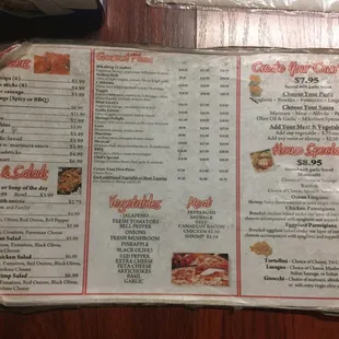 Lots of options. Large one topping pizza about $8. Here's the menu.