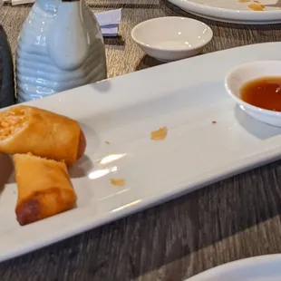 Japanese Egg Rolls (missing some pieces since we were starving)