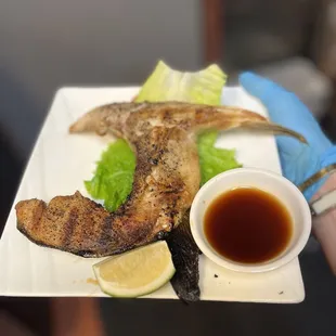 food, grilled fish