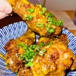 a plate of fried food