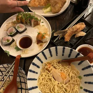 Ramen, Mikasa Roll, Salmon collar