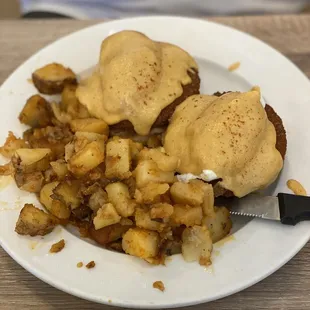 9.4.22 Spicy Crab Cake Benedict