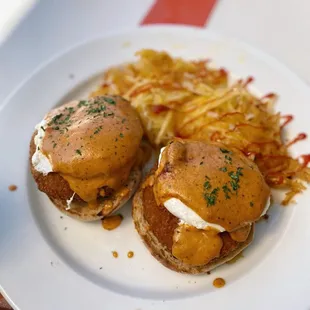 Spicy Crab Cake Benedict