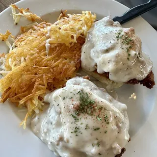 Country Biscuit and Gravy Benedict