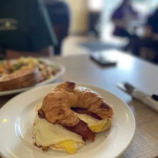 Breakfast sandwich - bacon, egg, and cheese