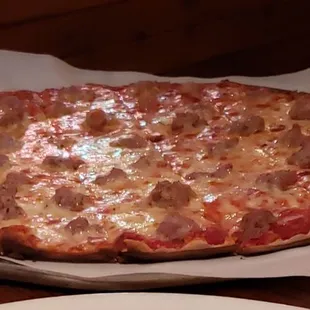 Large Cheese and Sausage Pizza