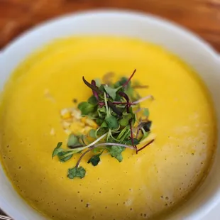 Roasted corn soup - tasty