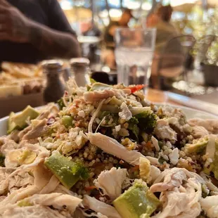 Kale and Quinoa Salad add chicken &amp; avocado