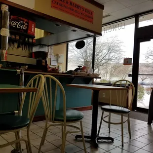 Cash register next to entrance