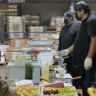 Brunch and Omelette Station.