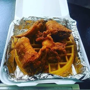 Chicken and waffle