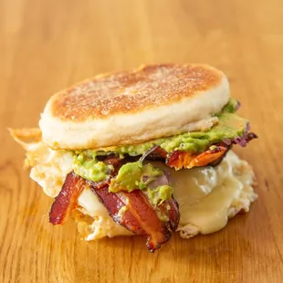 a bacon and avocado sandwich